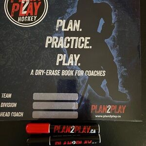 Plan2Play Dry-Erase Book for Hockey Coaches